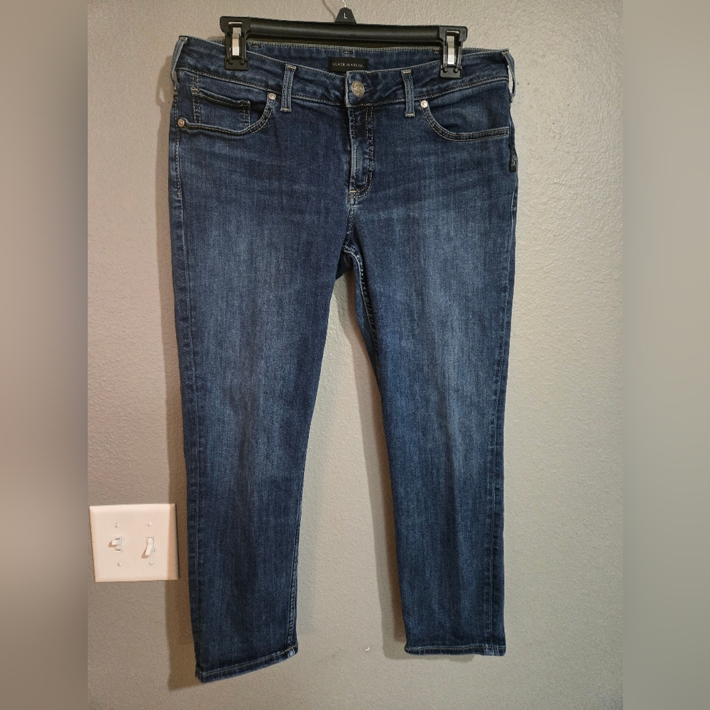 Silver Jeans Suki Skinny Crop Size 32x25